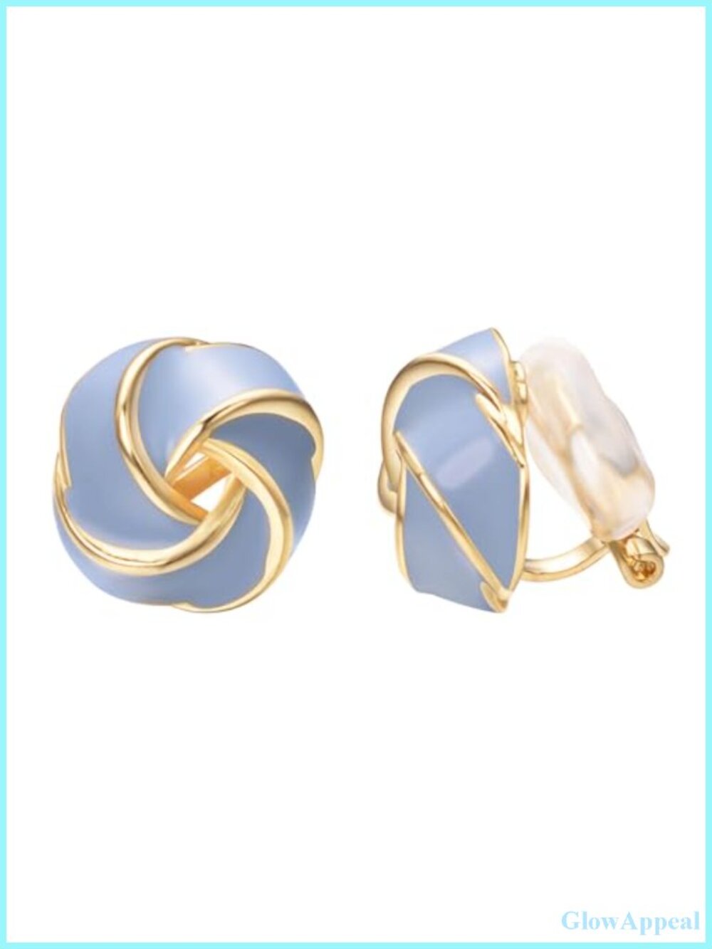 Non Pierced Clip on Earrings for Women, Large Floral Clip-On Earrings